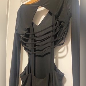 Small Cut Out Back long sleeve dress